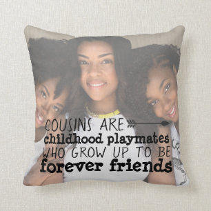 Personlig Cousin Photo Pillow Kudde