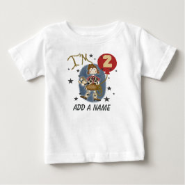 Personlig Cowgirl 2nd Birthday T-shirt