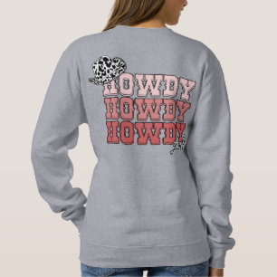 Personlig Cowgirl western hat Howdy Y'all rodeo T Shirt