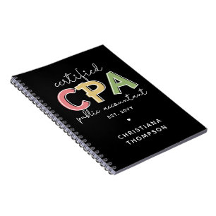 Personlig CPA Auktoriserad Public Accountant Gift Anteckningsbok