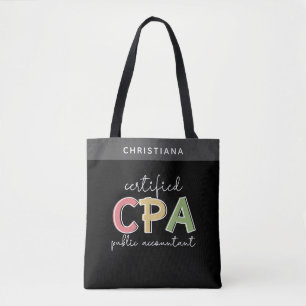 Personlig CPA Auktoriserad Public Accountant Gift Tygkasse