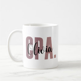 Personlig CPA Gift, revisor, CPA Gift Kaffemugg