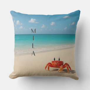 Personlig Crab Pillow - Mila 20 x 20 tum utomhus Kudde