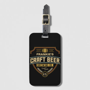 Personlig Craft Beer Label Brewing Company Pub Bagagebricka
