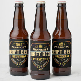 Personlig Craft Beer Label Brewing Company Pub Ölflaska Etikett