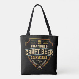 Personlig Craft Beer Label Brewing Company Pub Tygkasse