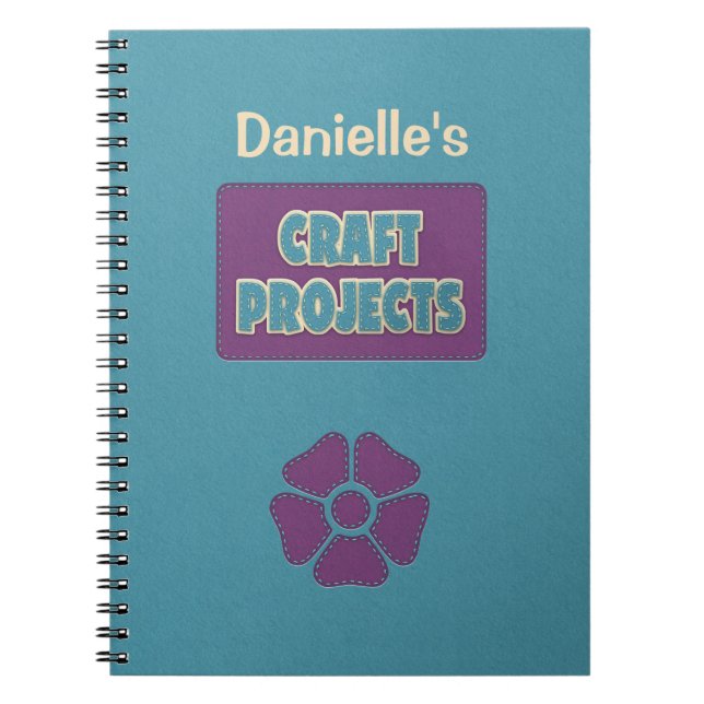 Personlig Craft-projekt Anteckningsbok (Framsidan)