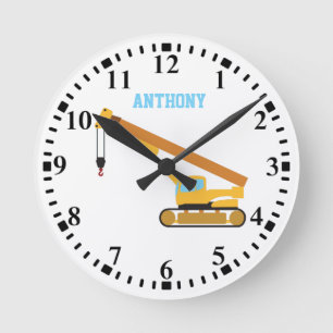 Personlig Crane Construction Lastbil Rund Klocka