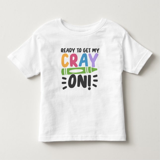 Personlig Crayon Pre-K Småbarn Shirt T Shirt (Framsida)