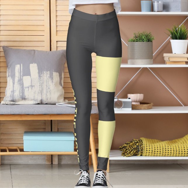 Personlig Cream Mörk Grått Cat Mamma Cute Roligt G Leggings (Skapare uppladdad)