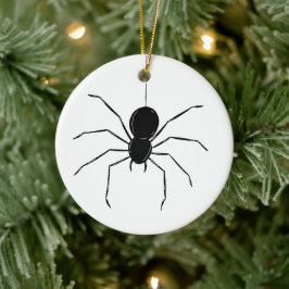 Personlig Creepy Spider Halloween Träd Ornament