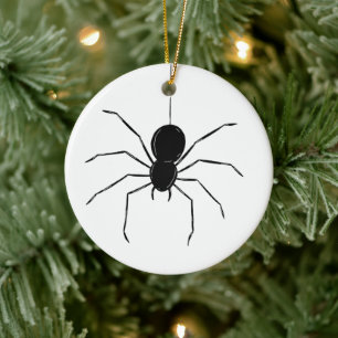 Personlig Creepy Spider Halloween Träd Ornament