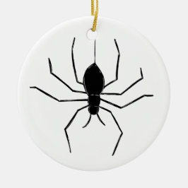Personlig Creepy Spider Halloween Träd Ornament