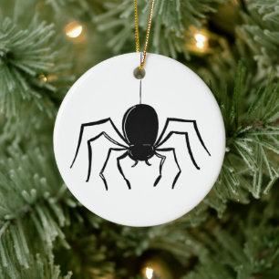 Personlig Creepy Spider Halloween Träd Ornament