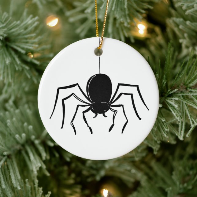 Personlig Creepy Spider Halloween Träd Ornament (Träd)