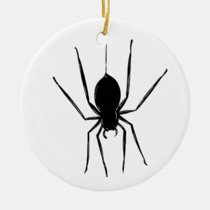 Personlig Creepy Spider Halloween Träd Ornament