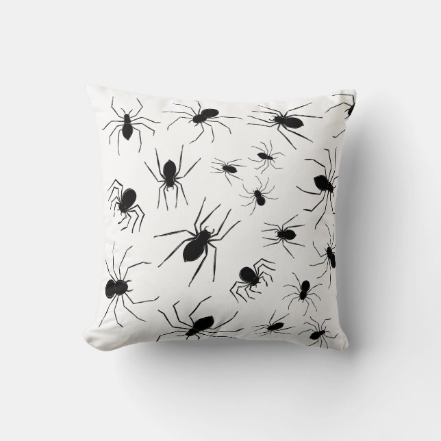 Personlig Creepy Spiders Halloween Cushion Kudde (Framsida)