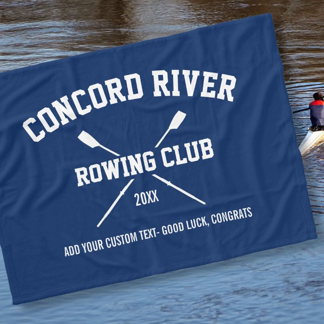 Personlig Creving Logotyp Oars Team Namn År Fleecefilt (Skapare uppladdad)
