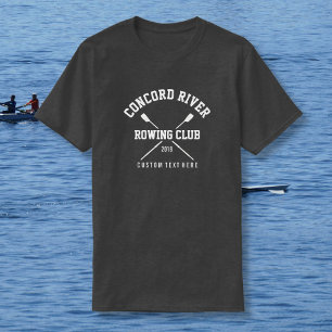 Personlig Creving Logotyp Oars Team Namn År T-shirt