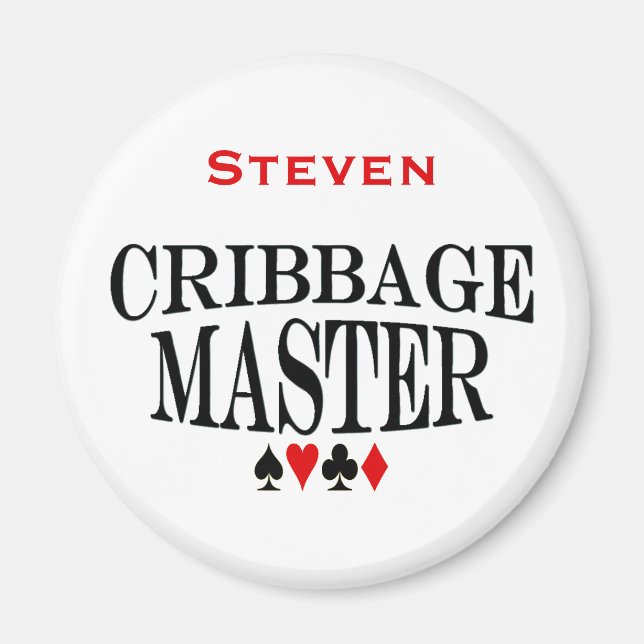 Personlig Cribbage Master Magnet (Framsidan)