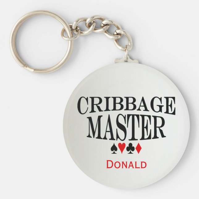 Personlig Cribbage Master Nyckelring (Framsidan)