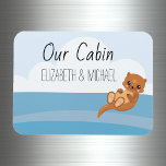 Personlig Cruise Door Sea Otter Marker Magnet<br><div class="desc">Den här designen har skapats genom digital grafik. Det kan vara personlig i området att tillhandahålla eller anpassa genom att klicka för att anpassa ytterligare alternativ och ändra namn, initialer eller ord. Du kan också ändra texten färg och stil eller ta bort texten för en bilddesign. Kontakta mig på colorflowcreations@gmail.com...</div>