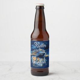 Personlig Cruise Frakt Family Reunion Ölflaska Etikett