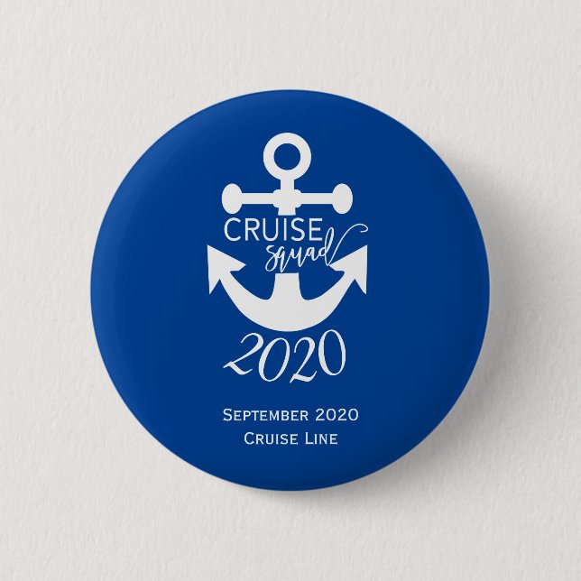 Personlig Cruise Squad Group Family Resa Knapp (Framsida)