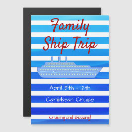 Personlig Cruise Theme Door Magnet