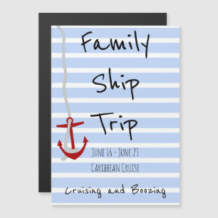 Personlig Cruise Theme Door Magnet