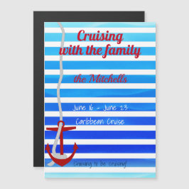 Personlig Cruise with Family Door Magnet