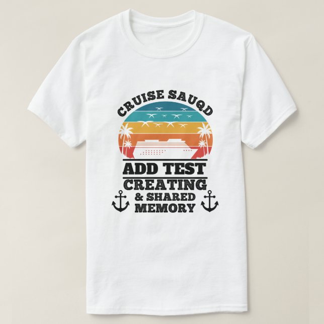 Personlig Cruisegäng T Shirt (Design framsida)
