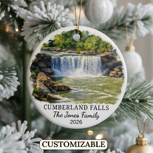 Personlig Cumberland Falls State Park, Kentucky Julgransprydnad Keramik