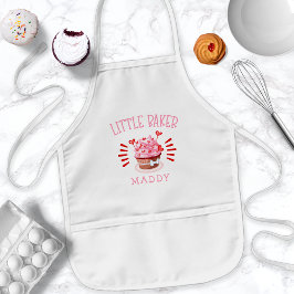 Personlig Cupcake Bakning Liten Bagare Barnförkläde