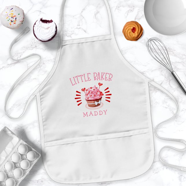 Personlig Cupcake Bakning Liten Bagare Barnförkläde (Skapare uppladdad)