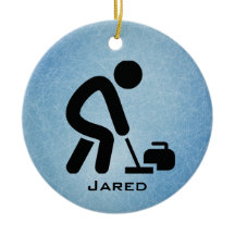Personlig Curling Ornament