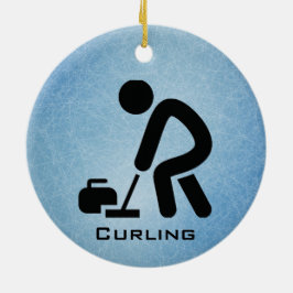 Personlig Curling Ornament