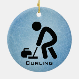 Personlig Curling Ornament