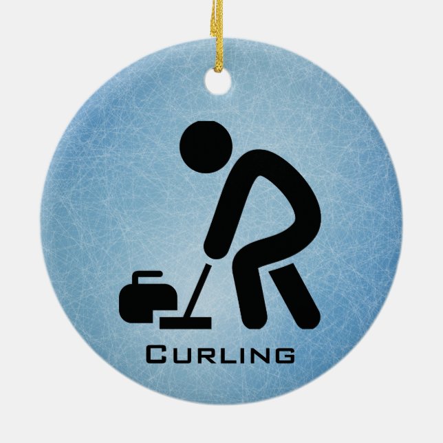 Personlig Curling Ornament (Baksidan)