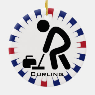 Personlig Curling Ornament