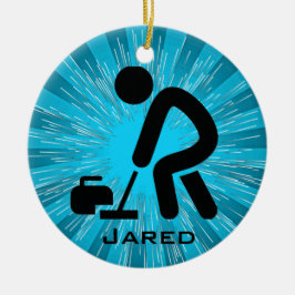 Personlig Curling Ornament