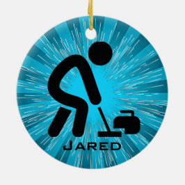Personlig Curling Ornament