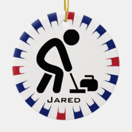 Personlig Curling Ornament
