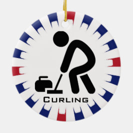 Personlig Curling Ornament