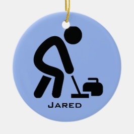 Personlig Curling Ornament