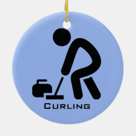 Personlig Curling Ornament