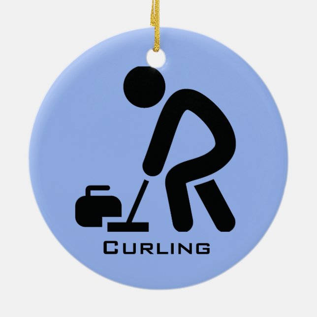 Personlig Curling Ornament (Baksidan)