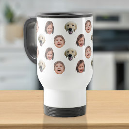 Personlig Cute Ansikte 3-foton Resemugg