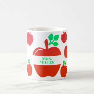 Personlig Cute Apples Coffee Mugg