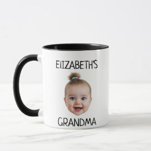 Personlig Cute Baby Ansikte Photo Mamma Pappa föde Mugg